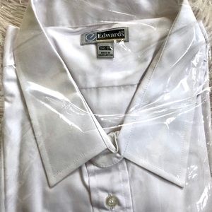 4 FOR 50$⭐️      Edwards white button down shirt
